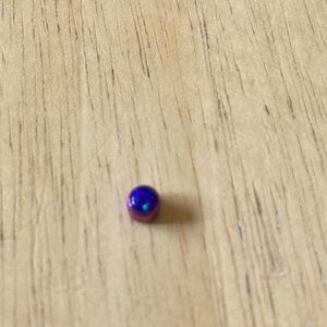 Anatometal Blurple Titanium Purple Opal Captive Bd